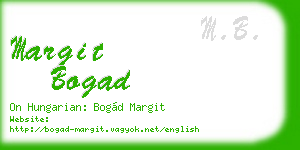 margit bogad business card